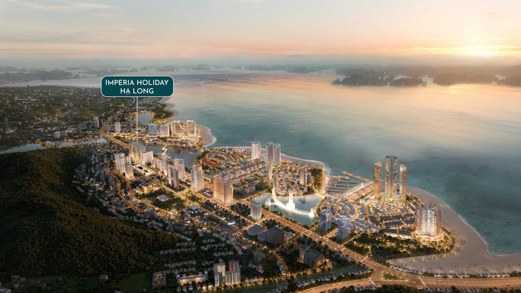 Imperia Holiday Hạ Long sở hữu vị trí đắc địa cùng hạ tầng đồng bộ